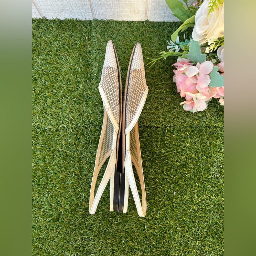 Jimmy Choo
White Mesh Fetto Slingback Flat women size 9 preowned - Picture 15 of 16